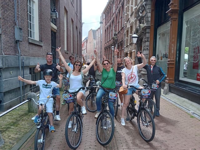 Amsterdam visita guiada en bicicleta en francés