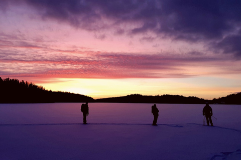 Stockholm: Hel dags vandring med snöskor på naturäventyr