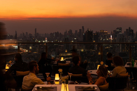 Bangkok: Cielo Sky Bar & Restaurant Rooftop Sharing Set for 2 People