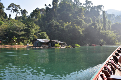 Au départ de Krabi : Croisière sur le lac Cheow Lan et randonnée dans la jungle de Khao Sok