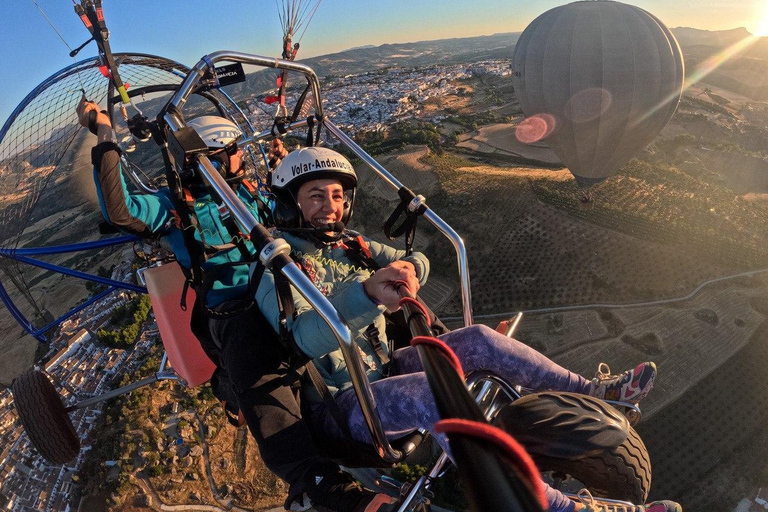 Paramotoring i Ronda (Malaga), nära Marbella