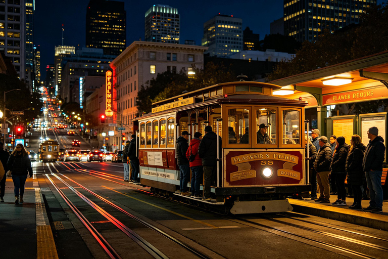 San Francisco Cable Car Night: Hills, Lights & City Stories