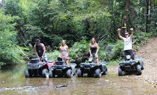 aventura en buggy en atv y experiencia en el bosque lluvioso tour de medio día