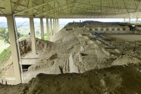 Puebla-stad: archeologische vindplaats Cacaxtla en reis naar Tlaxcala