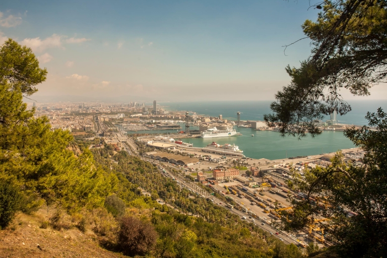 Barcelona: rondrit per e-bike, kabelbaanticket en zeiltocht