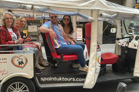 Madrid: Tour privado de la ciudad en Tuk TukMadrid: Tours Privados en Tuk Tuk - 2h