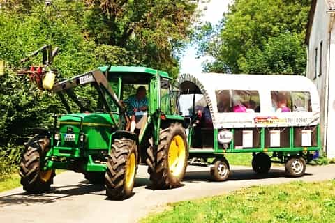 Stuttgart: Weinberg-Express per Planwagen mit Weinprobe