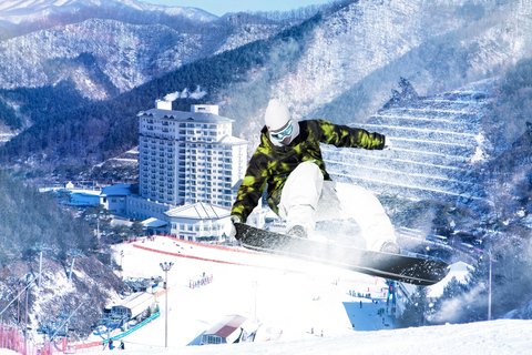 Da Seul: Tour sciistico in Corea - Jisan Forest ResortSnowboard &amp; Lift per principianti