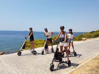 Wycieczka rowerowa Trikke po Riwierze Ateńskiej i jezioro Vouliagmeni