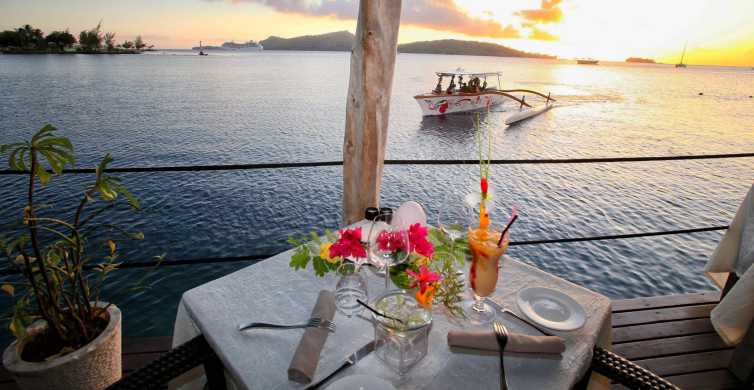 Bora Bora: Bora Bora Bora: Combo Sunset Cruise & Romantic Dinner at St James: Combo Sunset Cruise & Romantic Dinner at St James