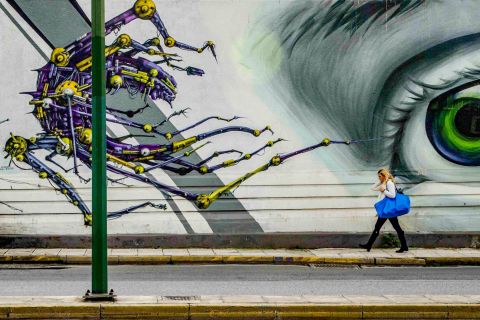 Athene: originele street art-rondleiding