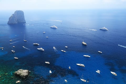 From Naples: Private Boat Tour to Capri and Positano