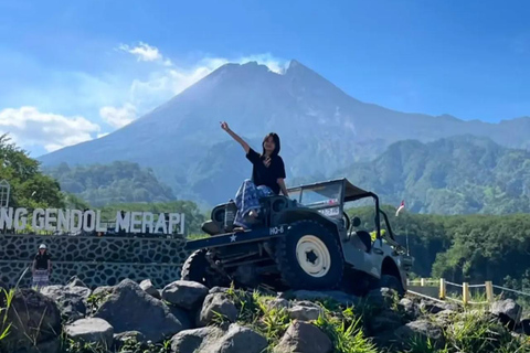 Mount Merapi Jeep Sunset & Lava Flow Night Tour with Pickup