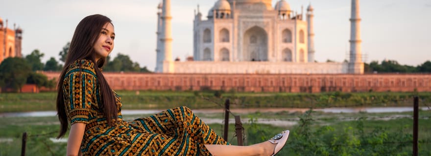 Au départ de Delhi : visite privée du Taj Mahal et du fort d'Agra avec options
