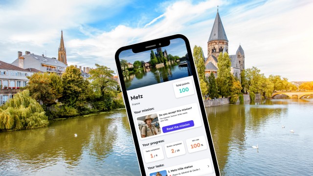 Visit Metz City Exploration Game and Tour on your Phone in Metz