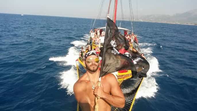 black rose pirate boat 5hour trip from heraklion