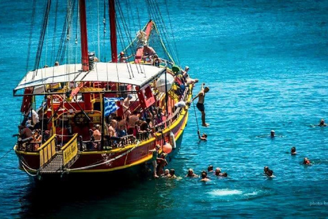 Från Heraklion: Utflykt med piratbåt på 5 timmarHeldagstur i 5 timmar med piratbåten Black Rose