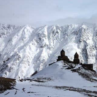 From Tbilisi: Full-Day Snowshoeing Tour to Kazbegi