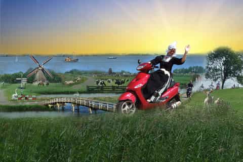 Holland by Electric Scooter: Windmills, Clogs & Cheese