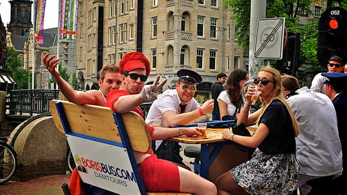 recorrido en bicicleta de amsterdam por la cerveza y las burbujas