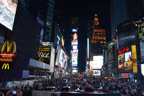 New York City: viering van oudejaarsavond op Times Square