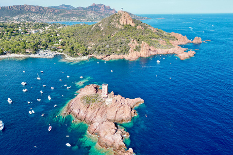 Côte d'Azur: Evening Catamaran Cruise with Aperitif Evening Catamaran Cruise from Cavalaire