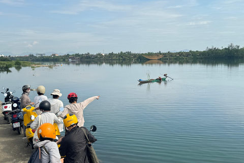 Hoi An Untold: E-scooter Tour to Countryside and Basket Boat