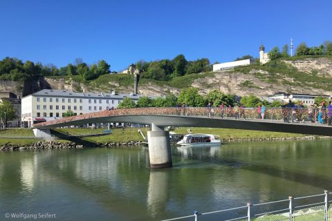 Salisburgo: tour panoramico della città di 1 ora con gita in barca