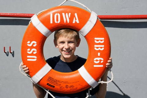 Los Angeles: Battleship Iowa Guided President's Tour