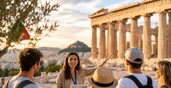Acropolis: Top-Rated Parthenon Guided Tour in Portuguese