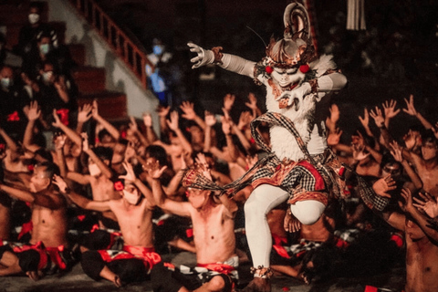 Bali: Ticket de entrada a la Danza del Fuego Kecak y Visita al Templo de UluwatuDanza Kecak con Visita al Templo de Uluwatu - Traslado al Hotel