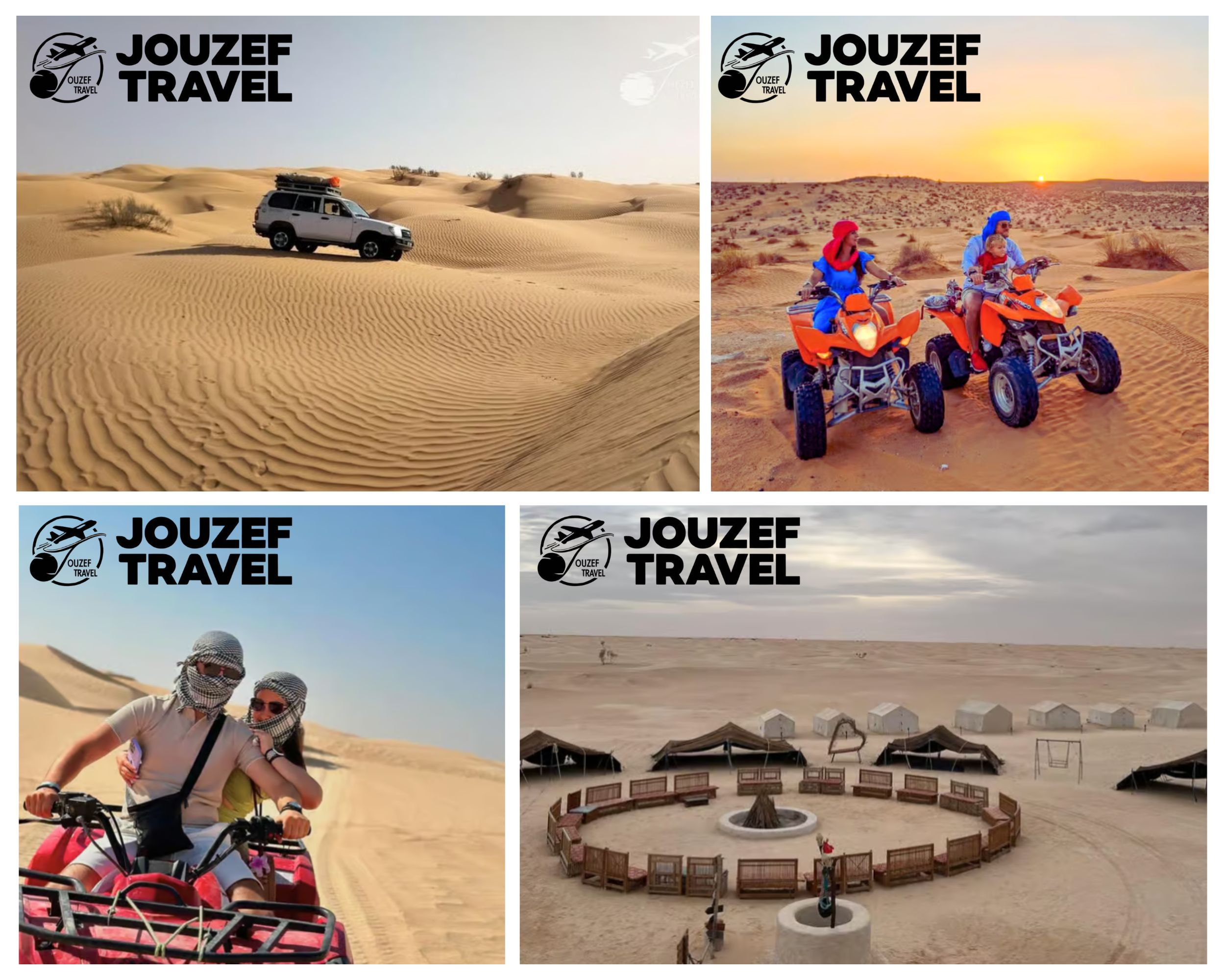Douz: 2-tägige Wüstensafari mit Quad oder Geländewagen & Übernachtung im Camp