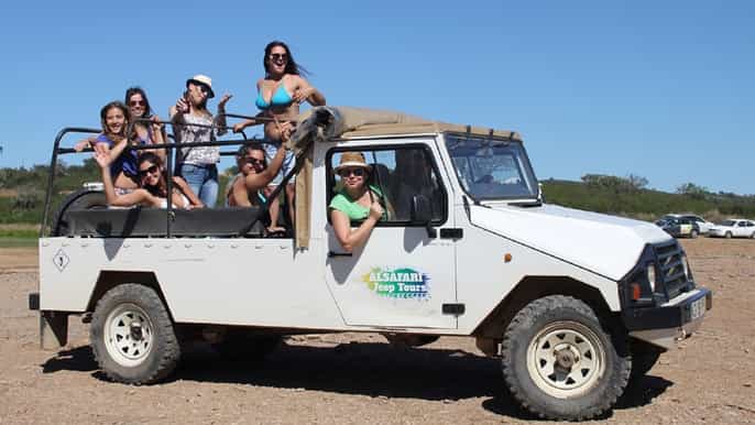 desde albufeira safari en jeep de medio día por el algarve