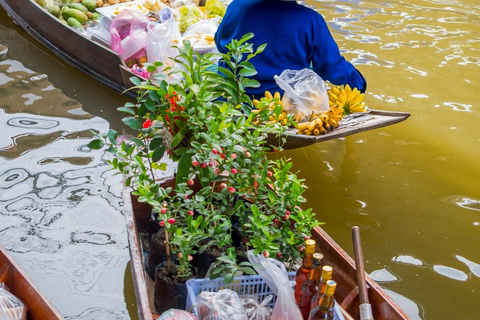 Damnoen : Train Market,Canal Life & Suspension Bridge Scenic