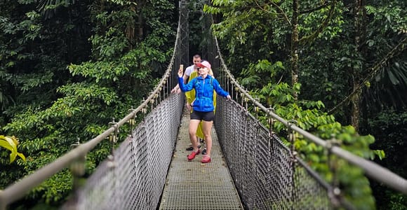La Fortuna: Hanging Bridges, Waterfall & Tico Farm Lunch