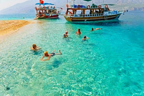Antalya : Excursion en bateau en petit groupe sur l'île de Suluada avec déjeunerCircuit avec prise en charge à Antalya, Lara, Belek ou Kundu