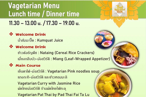 Bangkok : visite en bus à impériale avec repas Michelin et 20 sites emblématiquesMenu halal (déjeuner, dîner, soirée)