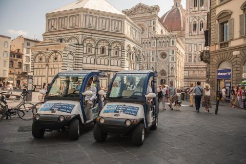 Florens: Miljövänlig rundtur i eldriven golfbil