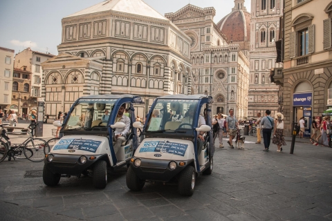 Florence: mileuvriendelijke rit per elektrische golfkarRit van 1,5 uur in het Engels