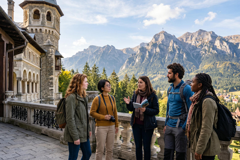 Bucharest-Dracula Castles, Peles-Cantacuzino-Brasov Day Tour COACH TOUR Audio guide in 24 languages