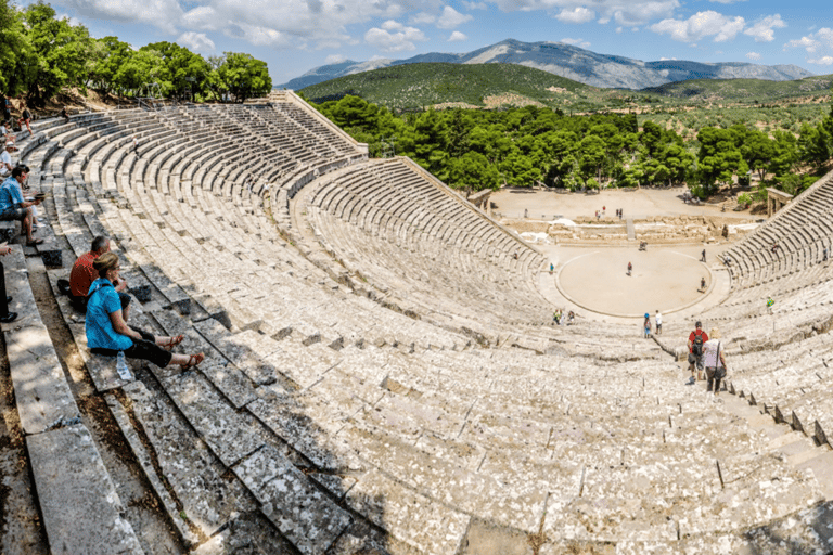 Depuis Athènes : excursion à Mycènes, Épidaure et NauplieVisite en anglais