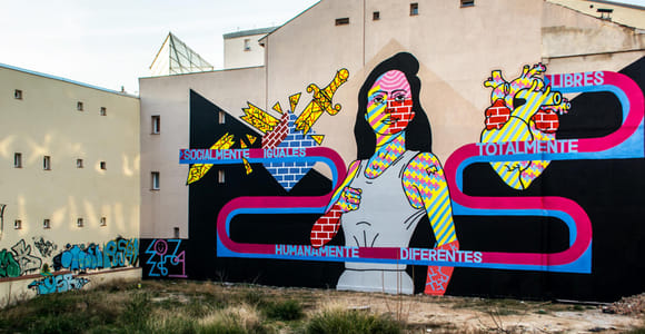 Madrid: Street Art Tour mit lokalen Graffiti-Jägern