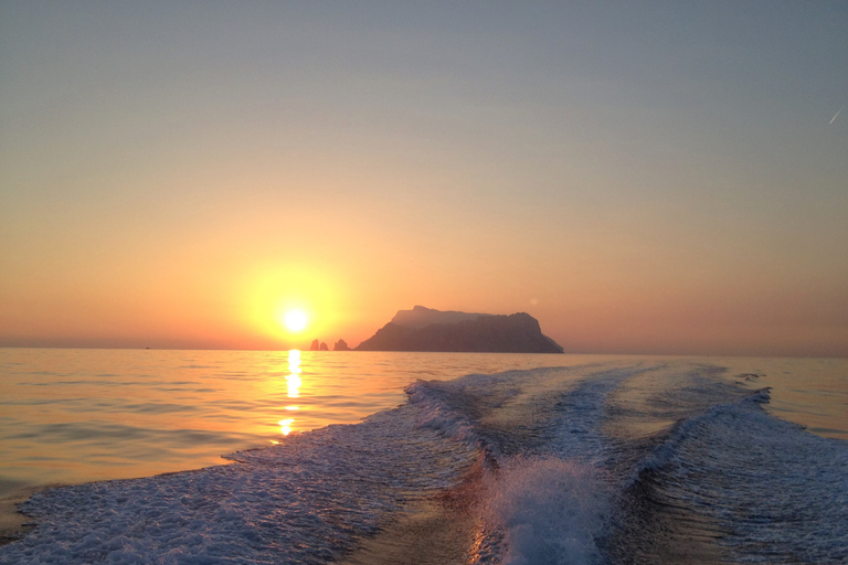 Depuis Amalfi : croisière privée au coucher du soleil le long de la côte amalfitaineCroisière au coucher du soleil sur la côte amalfitaine en hors-bord de luxe