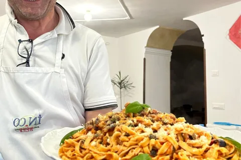 Amalfi : Cours de cuisine avec pâtes, mozzarella et Tiramisù