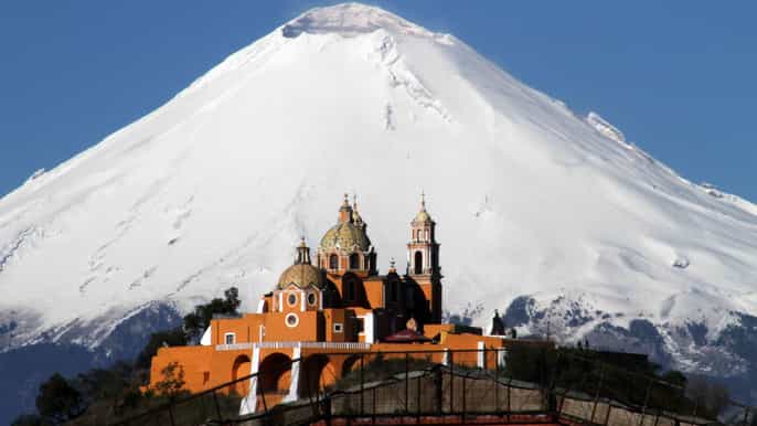 from mexico city cholula pyramid puebla private tour
