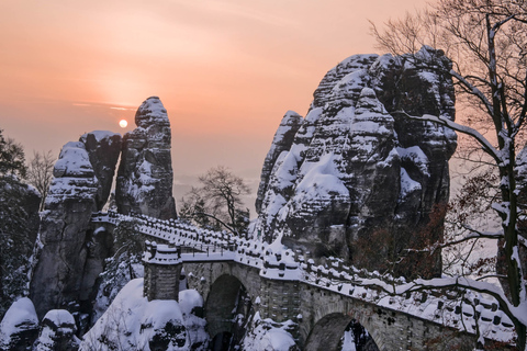 Från Dresden: Böhmen och Saxon Switzerland Winter Tour