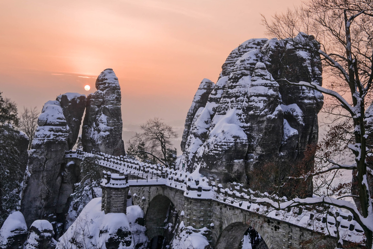 De Dresde: visite d'hiver en Bohême et en Suisse saxonne