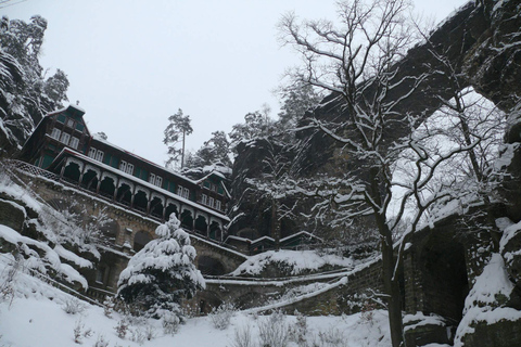 Från Dresden: Böhmen och Saxon Switzerland Winter Tour