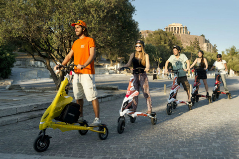 Visite de l'Acropole et points forts d'Athènes en vélo électrique Trikke