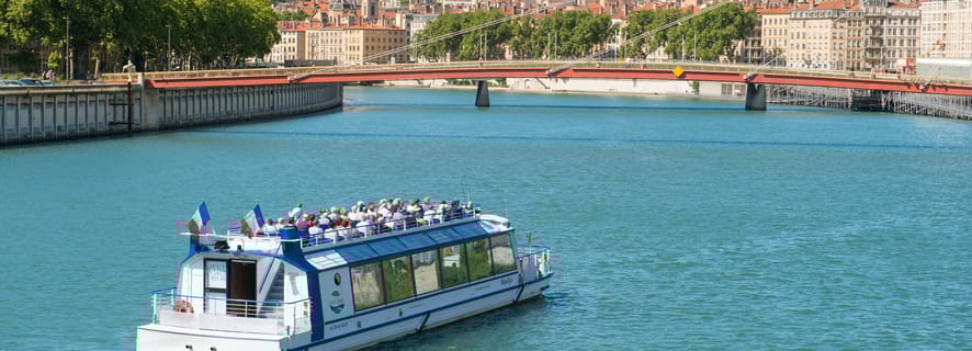 Lyon: Guidad båttur med sightseeing på Saône-floden